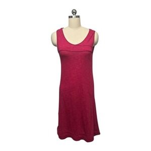 Horny Toad‎ Dress Womens XS Raspberry Sleeveless Scoop Neck A-Line Tencel Cotton